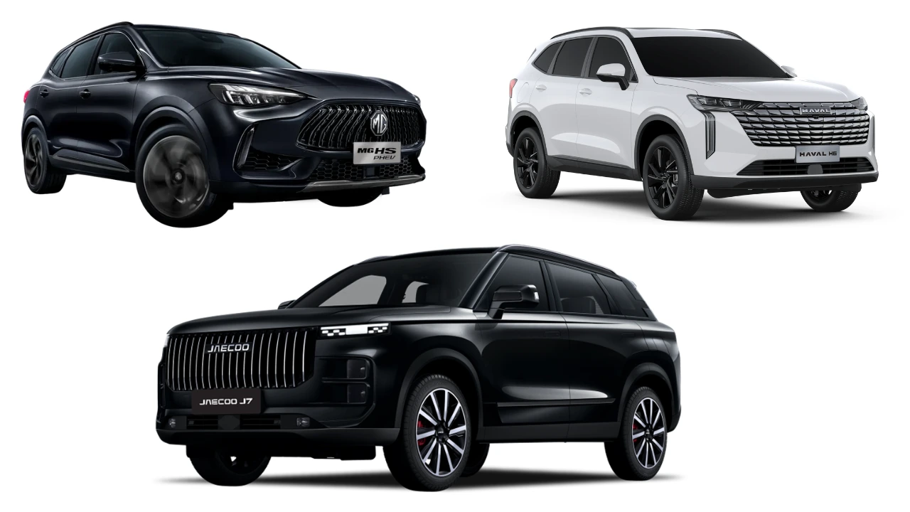 JAECOO J7 PHEV vs. Haval H6 PHEV vs. MG HS PHEV