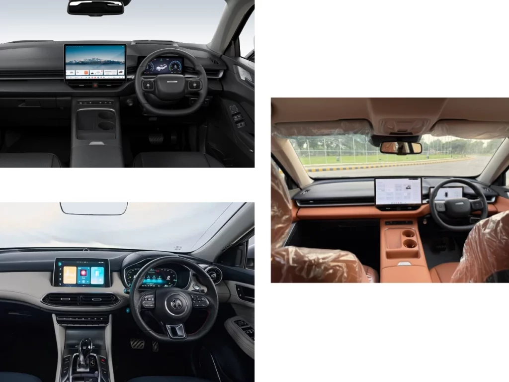 jaecoo-j7-phev-vs-haval-h6-phev-vs-mg-hs-phev-interior
